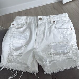 We The Free Crisp White Jeans Shorts -25